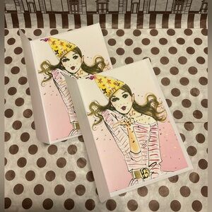 Set of 2 Birthday Notecards with Envelopes